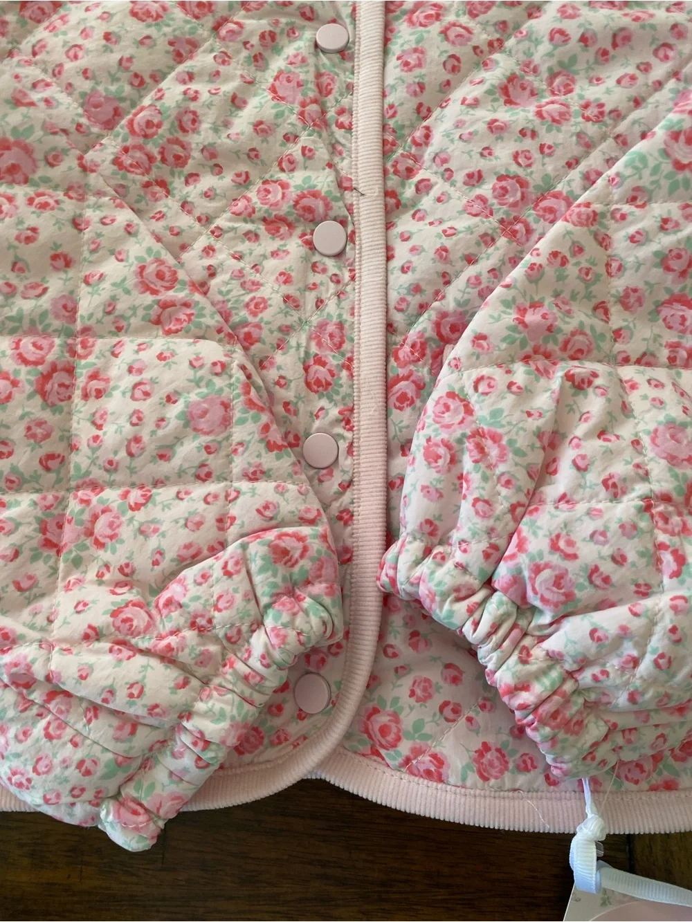 LoveShackFancy Charlotte Roseheart Quilted Barn Jacket